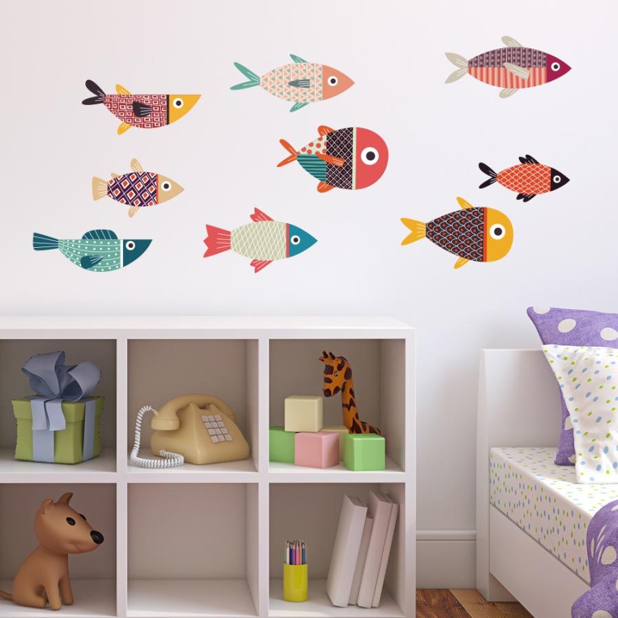 ウォールステッカー 魚 Mu3 日本製 フィッシュ 北欧 さかな 海 キッズ 乗り物 シール 壁紙 風呂 ドア トイレ Hnkb 0024 Lucca 通販 Yahoo ショッピング