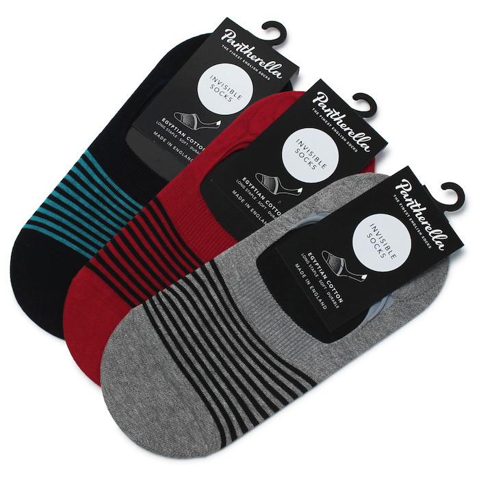 【ポストへお届け】パンセレラ / Pantherella / イギリス ボーダー スリップオン タイプ インビジブル インソックス / 靴下 / 返品・交換可能 | Pantherella