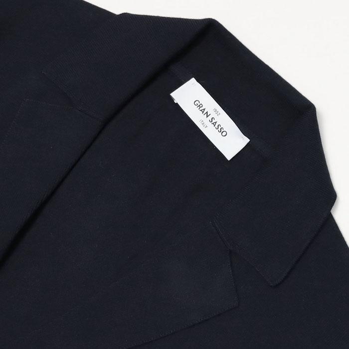 【新品未使用】GRANSASSO グランサッソ ジャケット ニットジャケット gransasso-b01b.jpg
