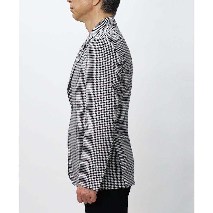 ラルディーニ / LARDINI / ROMA / ローマモデル / シャツ ジャケット仕様 / ソフトウールコットン / シェパードチェック柄 / 2釦 2パッチ / 返品・交換可能の画像