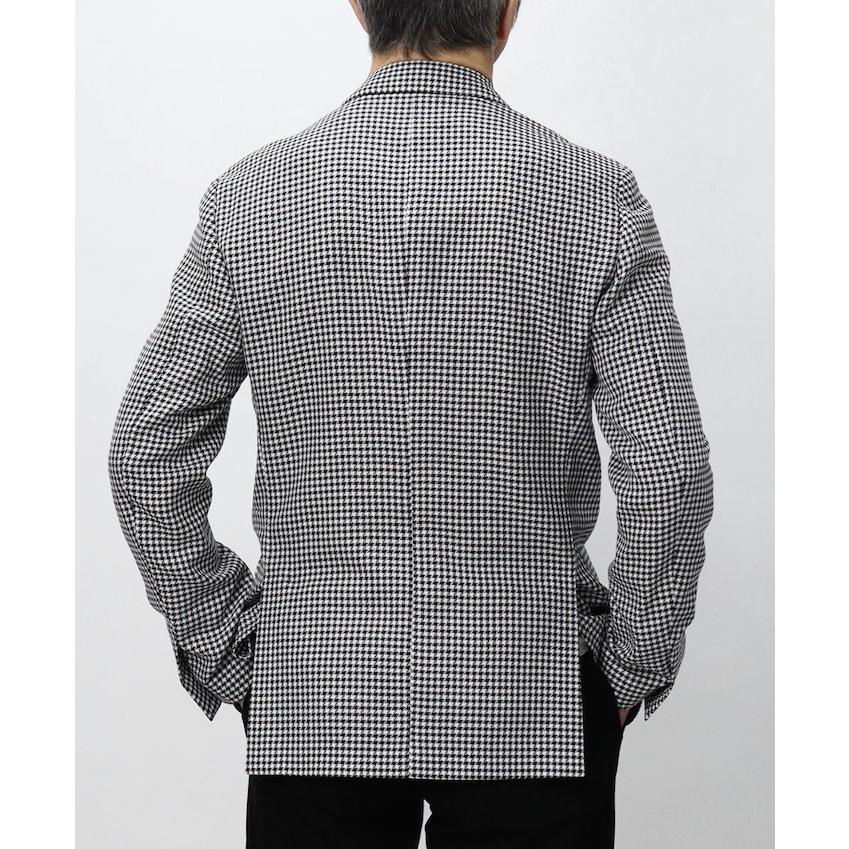 ラルディーニ / LARDINI / ROMA / ローマモデル / シャツ ジャケット仕様 / ソフトウールコットン / シェパードチェック柄 / 2釦 2パッチ / 返品・交換可能の画像