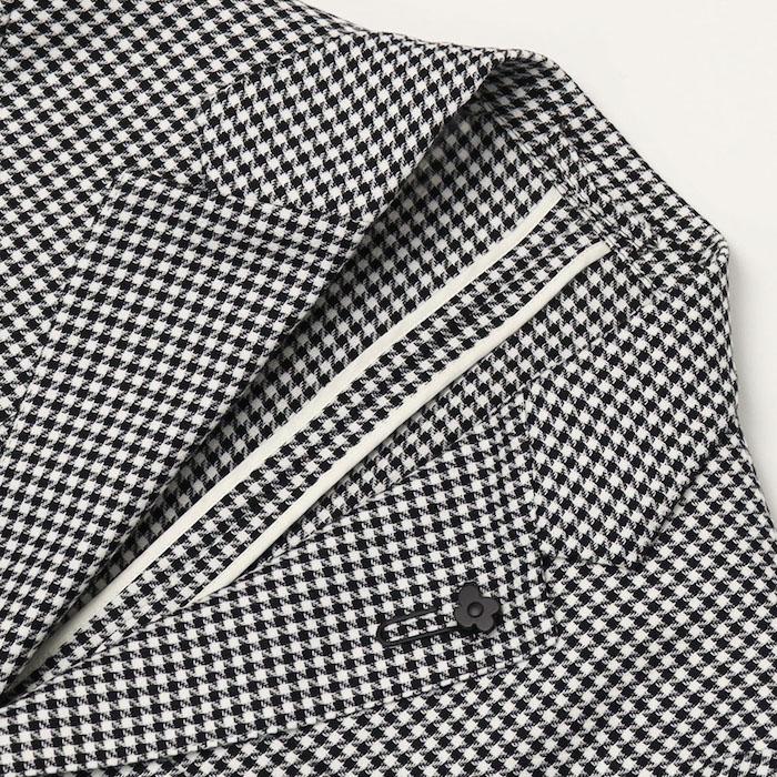 ラルディーニ / LARDINI / ROMA / ローマモデル / シャツ ジャケット仕様 / ソフトウールコットン / シェパードチェック柄 / 2釦 2パッチ / 返品・交換可能の画像