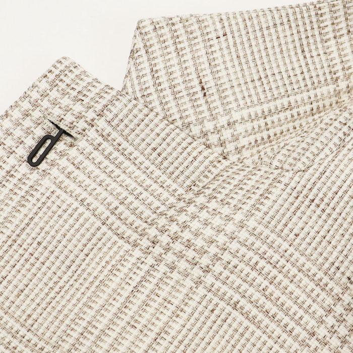 ラルディーニ / LARDINI / ROMA / ローマモデル / シャツジャケット 仕様 / リネンコットン / グレンチェック柄 / 2釦 2パッチ / 返品・交換可能の画像