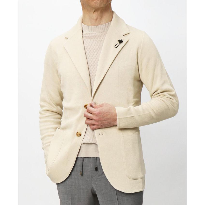 ラルディーニ / LARDINI / ニット ジャケット / 細身型 / コットン / 返品・交換可能の画像