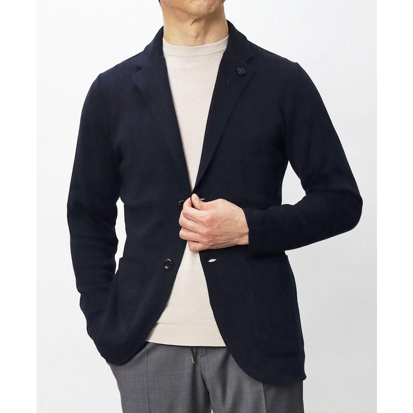 ラルディーニ / LARDINI / ニット ジャケット / 細身型 / コットン / 返品・交換可能の画像
