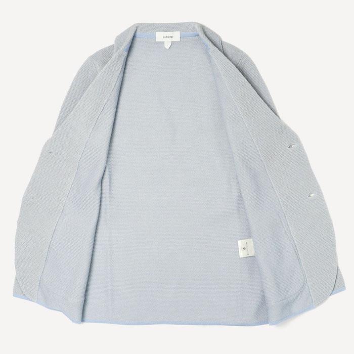 ラルディーニ / LARDINI / ニット ジャケット / 細身型 / コットン 鹿の子編み / 返品・交換可能の画像