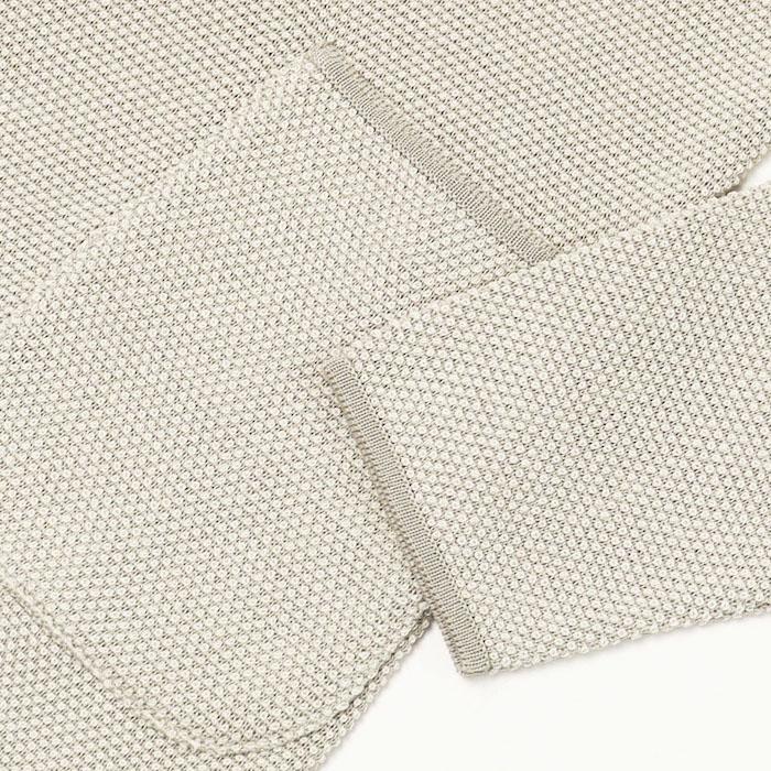ラルディーニ / LARDINI / ニット ジャケット / 細身型 / コットン 鹿の子編み / 返品・交換可能の画像