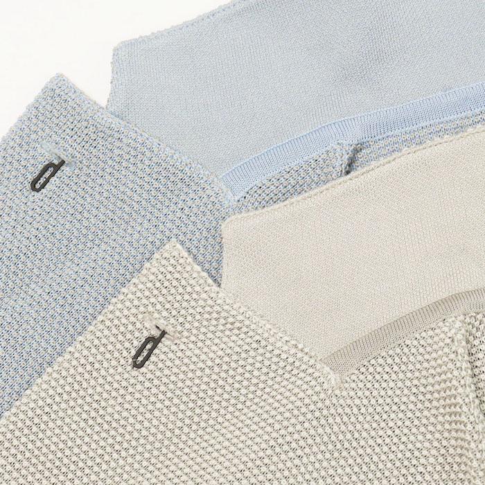 ラルディーニ / LARDINI / ニット ジャケット / 細身型 / コットン 鹿の子編み / 返品・交換可能の画像