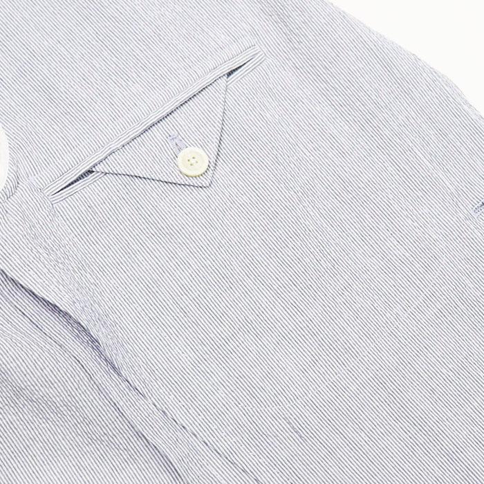 ラルディーニ / LARDINI / リエティモデル / RIETI / シャツ ジャケット仕様 / コットンストレッチシアサッカー / 2釦 2パッチ / 返品・交換可能の画像