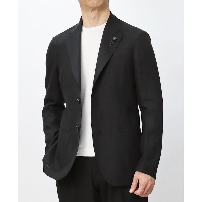 ラルディーニ / LARDINI / リエティモデル / RIETI / シャツ ジャケット仕様 / リネン100％ / 2釦 2パッチ / 返品・交換可能の画像