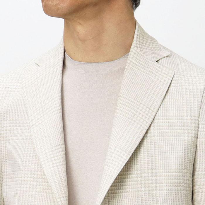 バルバ / BARBA / シャツ ジャケット / 軽量 リネン コットン シルク / シャドゥグレンチェック柄 / 返品・交換可能の画像
