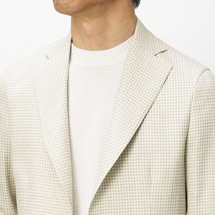 バルバ / BARBA / シャツ ジャケット / 軽量 ウール シルク リネン 3者混 / ギンガムチェック柄 / 返品・交換可能の画像