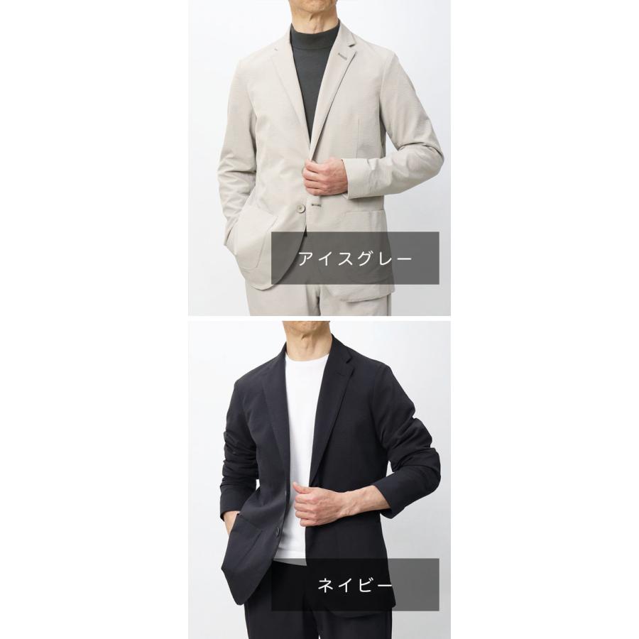 ヘルノ / HERNO / 2B2Pシングルジャケット / セットアップ対応 / ストレッチシアサッカー / 返品・交換可能の画像