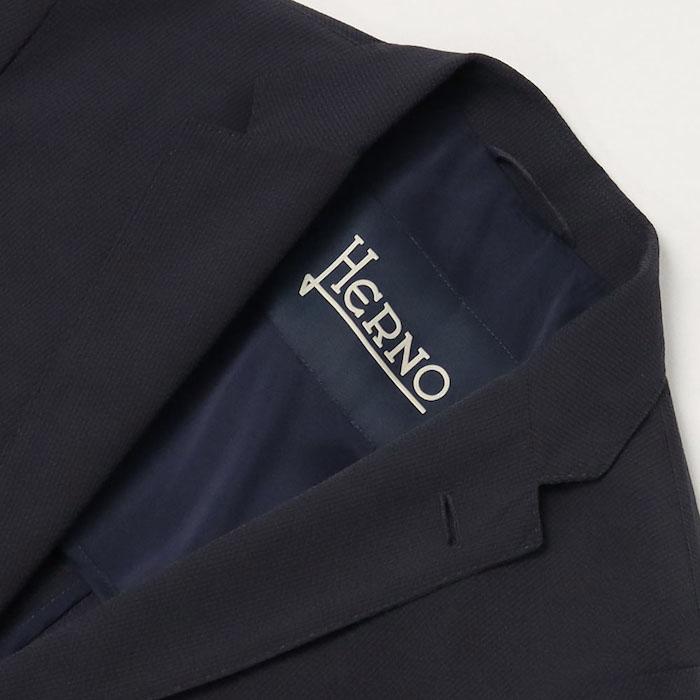 ヘルノ / HERNO / 2B2Pシングルジャケット / セットアップ対応 / ストレッチシアサッカー / 返品・交換可能の画像