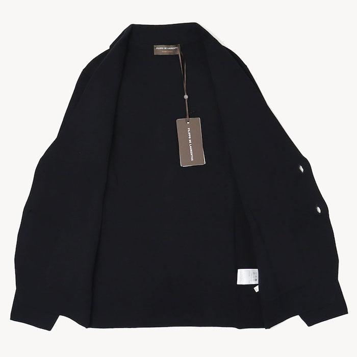 フィリッポ デ ローレンティス / FILIPPO DE LAURENTIIS / シングル ニットジャケット / クレープコットン / ミラノリブ / 返品・交換可能の画像