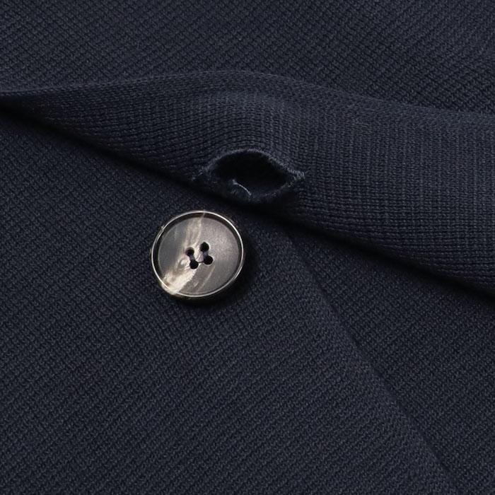 フィリッポ デ ローレンティス / FILIPPO DE LAURENTIIS / シングル ニットジャケット / クレープコットン / ミラノリブ / 返品・交換可能の画像