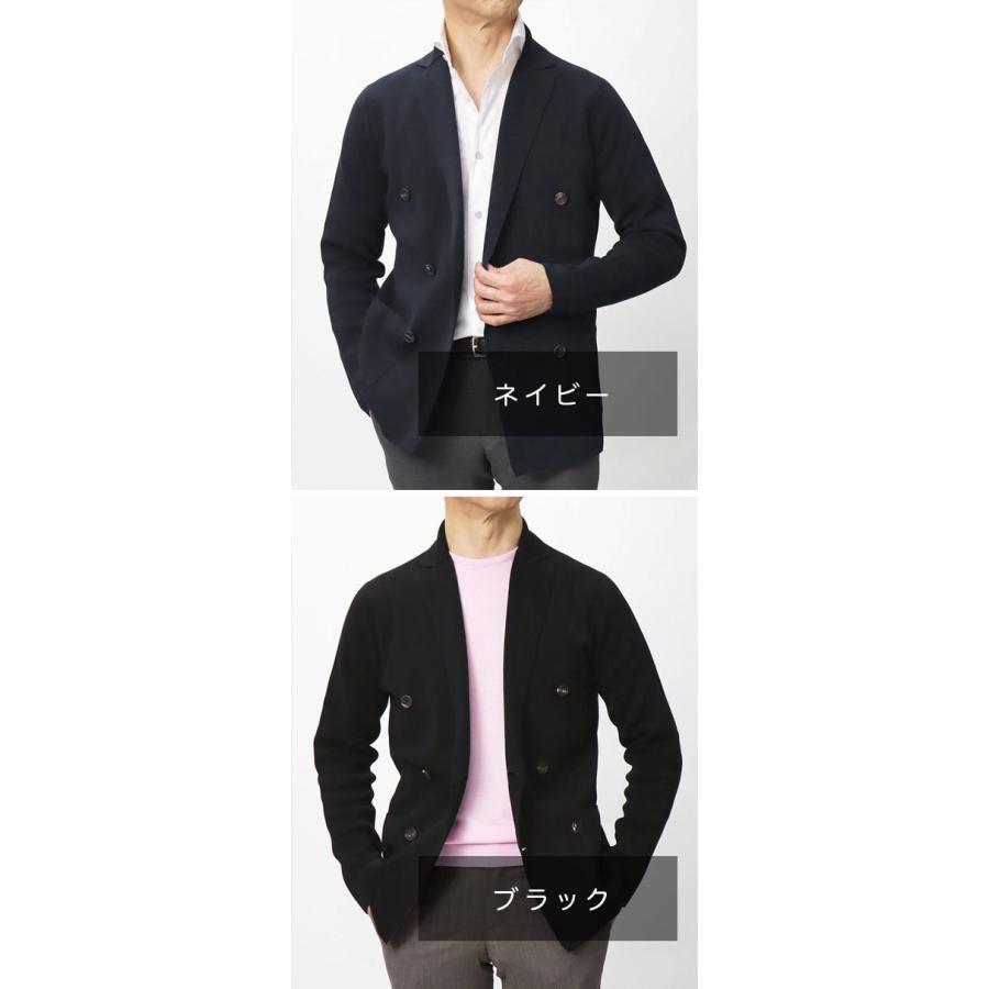 フィリッポ デ ローレンティス / FILIPPO DE LAURENTIIS / ダブル ニット ジャケット / クレープコットン / ミラノリブ / 返品・交換可能の画像
