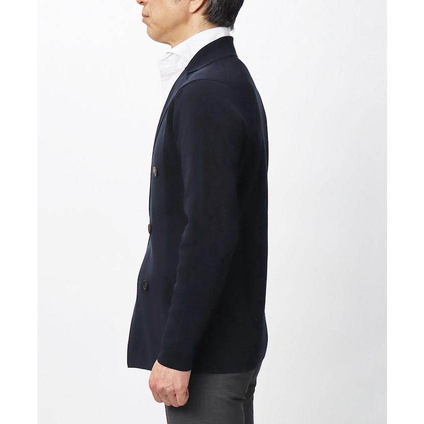 フィリッポ デ ローレンティス / FILIPPO DE LAURENTIIS / ダブル ニット ジャケット / クレープコットン / ミラノリブ / 返品・交換可能の画像