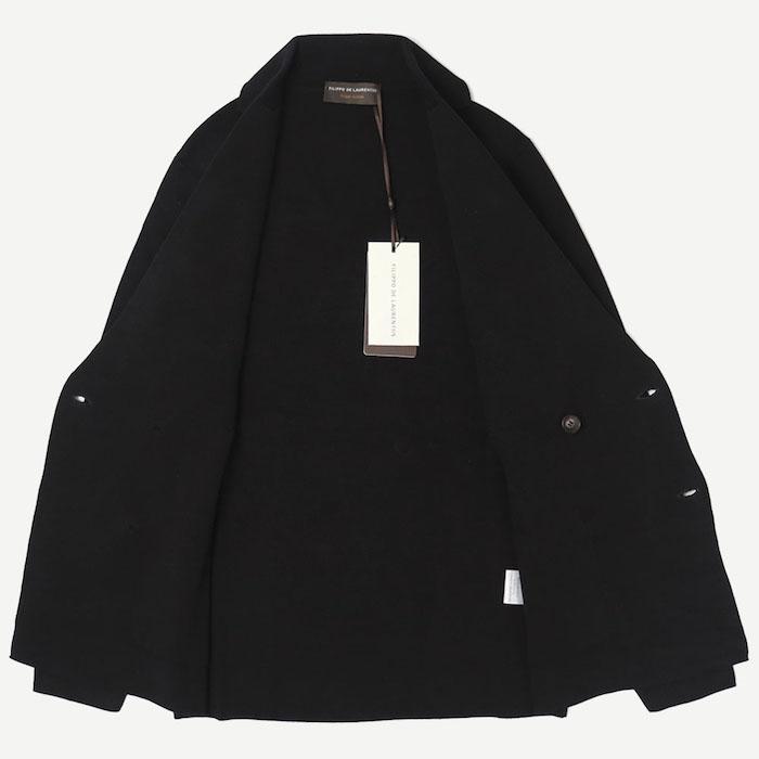 フィリッポ デ ローレンティス / FILIPPO DE LAURENTIIS / ダブル ニット ジャケット / クレープコットン / ミラノリブ / 返品・交換可能の画像