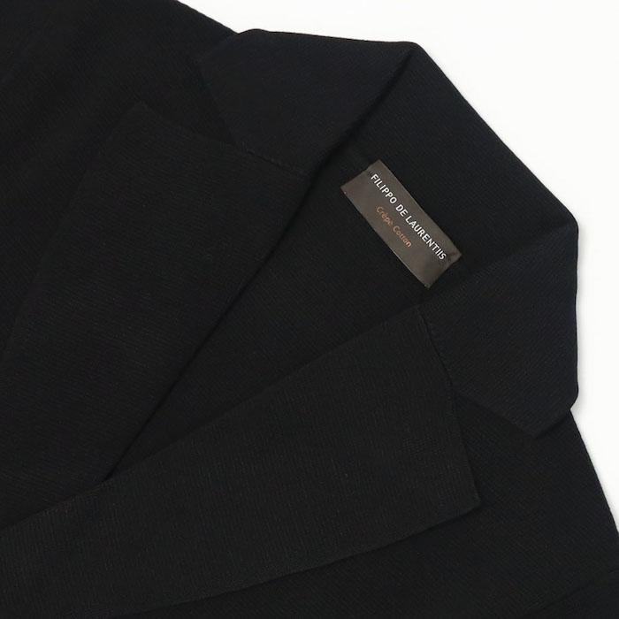 フィリッポ デ ローレンティス / FILIPPO DE LAURENTIIS / ダブル ニット ジャケット / クレープコットン / ミラノリブ / 返品・交換可能の画像