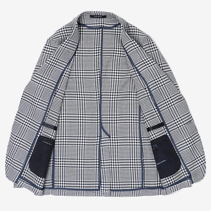 タリアトーレ / TAGLIATORE / ライト / LIGHT / ジャケット / コットン ウール ストレッチ / グレンチェック柄 / 2釦 2パッチ / 返品・交換可能の画像