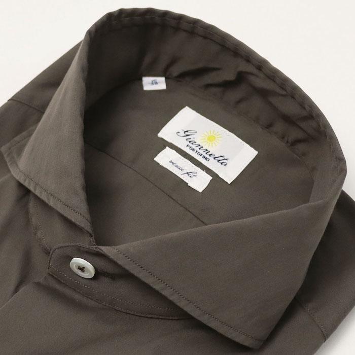 ジャンネット / GIANNETTO / カッタウェイ シャツ / コットン ストレッチ ブロード / VINCI FIT / 返品・交換可能の画像