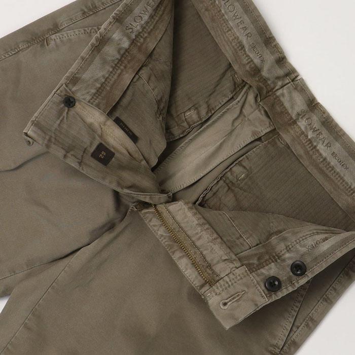 インコテックス スラックス / INCOTEX SLACKS / 100型 / ストレッチ パンツ / オーガニックコットン ギャバ / ガーメントダイ / SLIM FIT / 返品・交換可能の画像