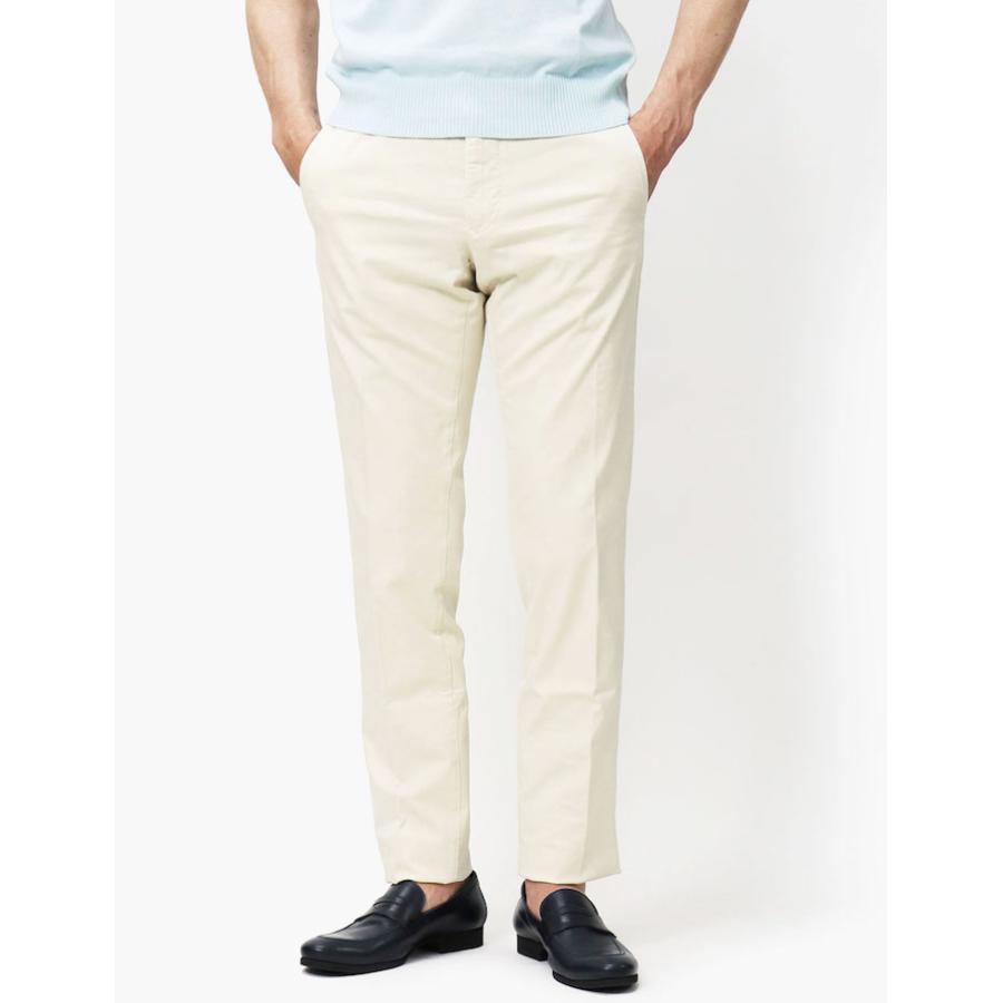 インコテックス スラックス / INCOTEX SLACKS / 100型 / ストレッチ パンツ / オーガニックコットン ギャバ / ガーメントダイ / SLIM FIT / 返品・交換可能の画像