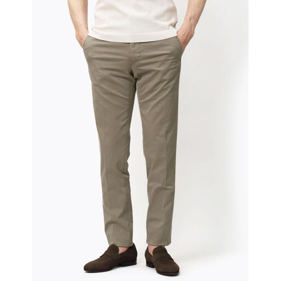 インコテックス スラックス / INCOTEX SLACKS / 100型 / ストレッチ パンツ / オーガニックコットン ギャバ / ガーメントダイ / SLIM FIT / 返品・交換可能の画像