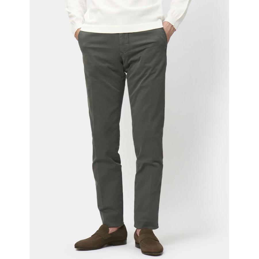 インコテックス スラックス / INCOTEX SLACKS / 100型 / ストレッチ パンツ / オーガニックコットン ギャバ / ガーメントダイ / SLIM FIT / 返品・交換可能の画像