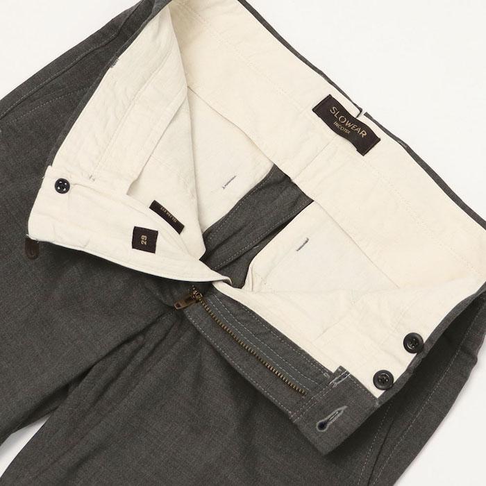 インコテックス スラックス / INCOTEX SLACKS / 100型  / サマートロピカルウール / ストレッチ パンツ / オーバーダイ / SLIM FIT / 返品・交換可能の画像