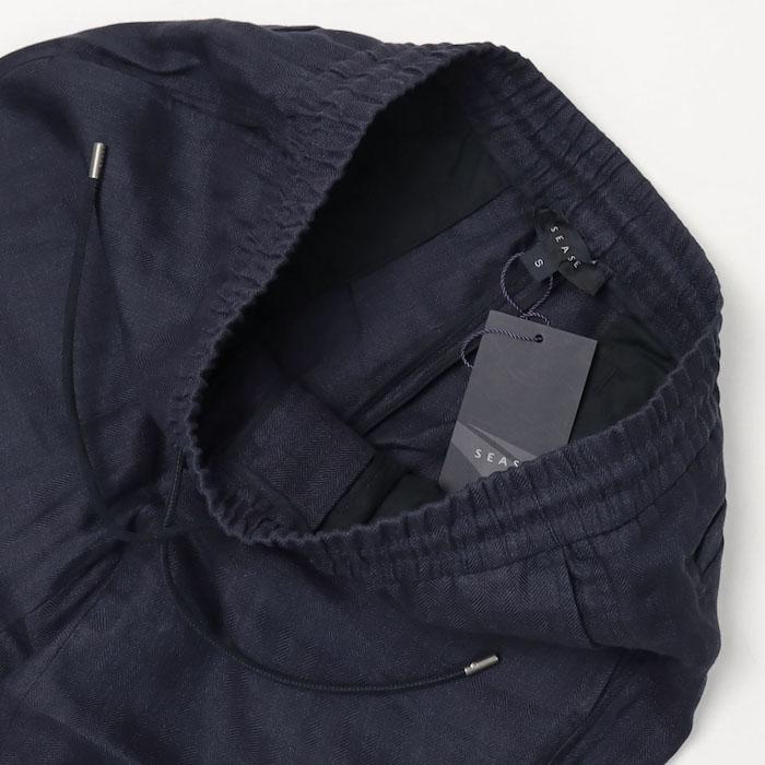 シーズ / SEASE / サマーマインドセット / SUMMER MINDSET / セットアップ対応 / リネン コットン ヘリンボン / リラックスパンツ / 返品・交換可能の画像