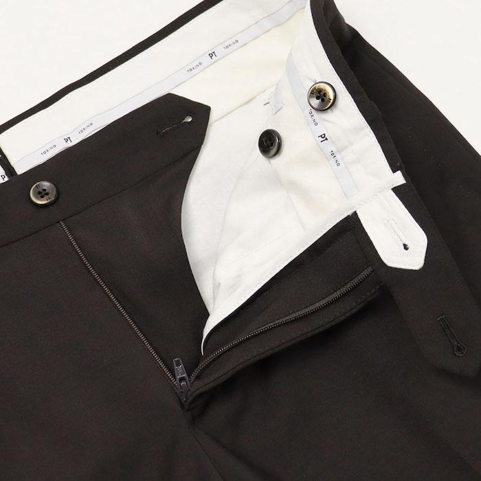 PT TORINO / ピーティー トリノ / トラベル / TRAVEL / SUPER SLIM FIT / ノープリーツ スラックス / ストレッチ ウォッシャブル テクノウール / 返品・交換可能の画像