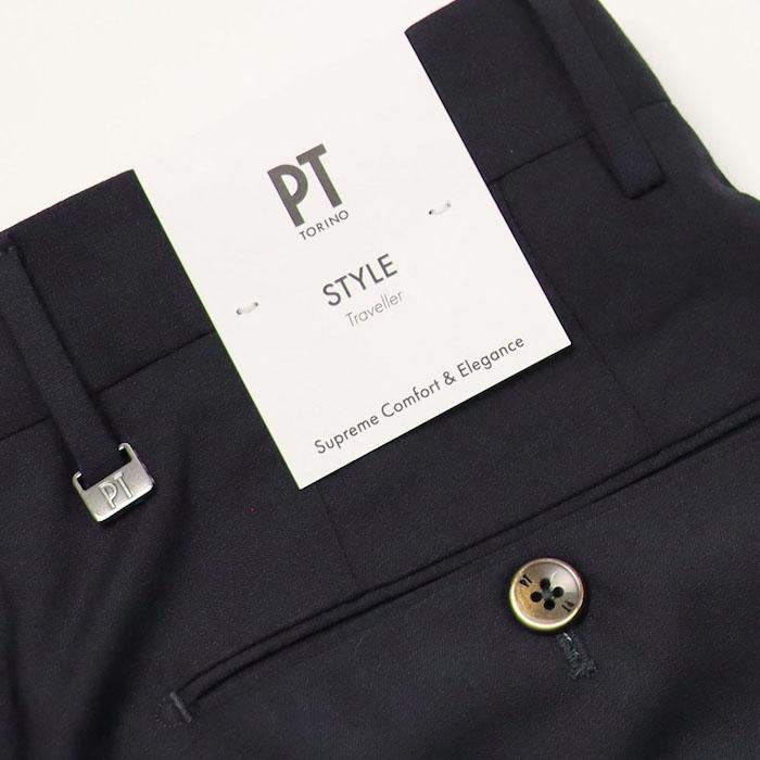 PT TORINO / ピーティー トリノ / トラベル / TRAVEL / SUPER SLIM FIT / ノープリーツ スラックス / ストレッチ ウォッシャブル テクノウール / 返品・交換可能の画像