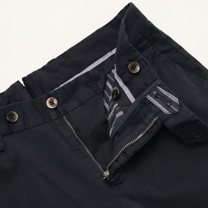 PT TORINO / ピーティー トリノ / SUPER SLIM FIT / ノープリーツ スラックス / ライトコットン ギャバ / ストレッチ / 返品・交換可能の画像