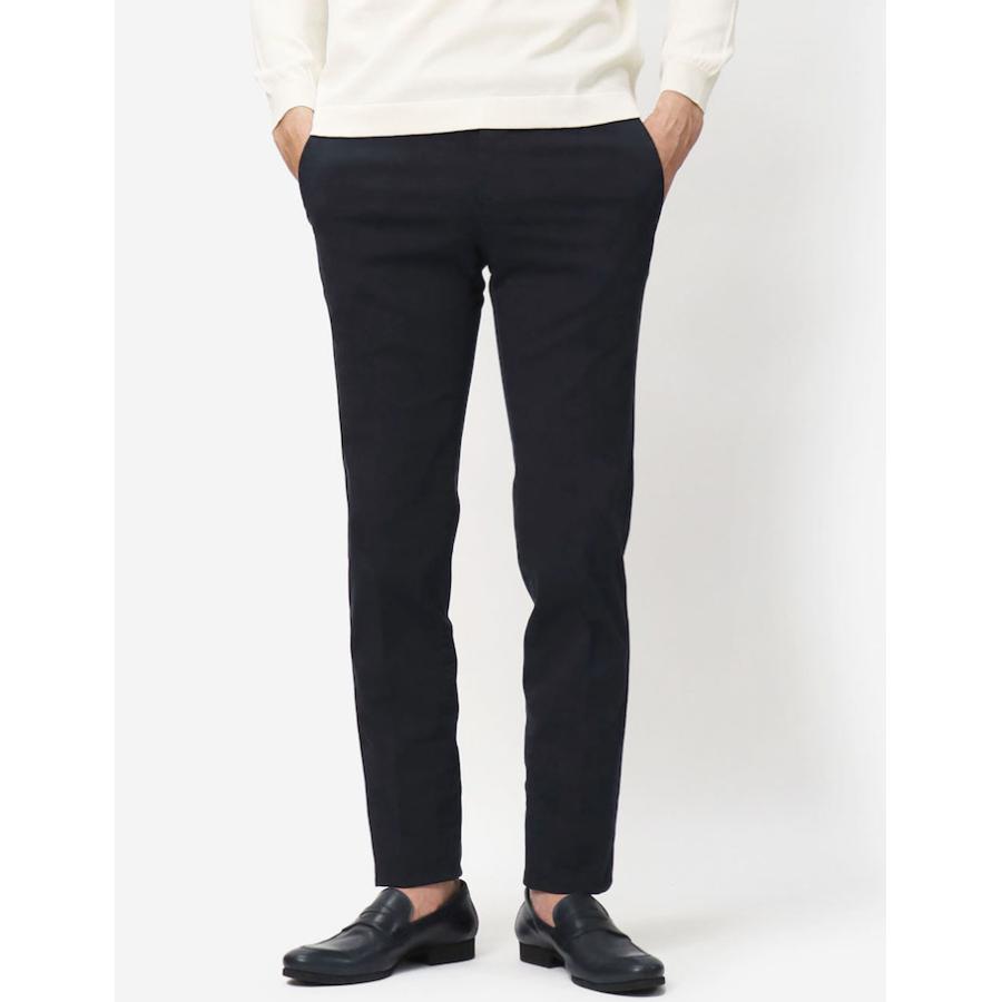 PT TORINO / ピーティー トリノ / SUPER SLIM FIT / ノープリーツ スラックス / ライトコットン ギャバ / ストレッチ / 返品・交換可能の画像