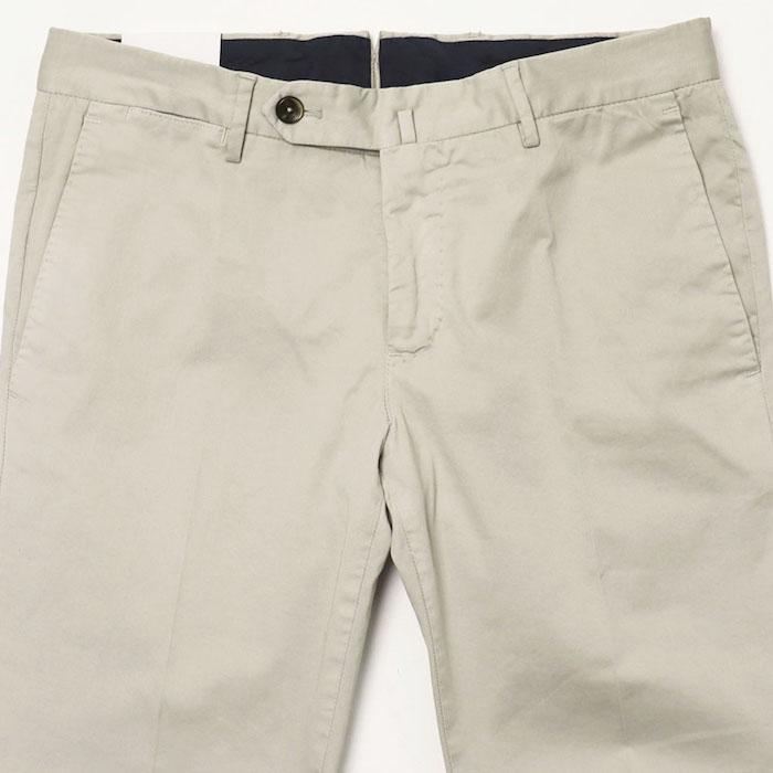 PT TORINO / ピーティー トリノ / SUPER SLIM FIT / ノープリーツ スラックス / ライトコットン ギャバ / ストレッチ / 返品・交換可能の画像