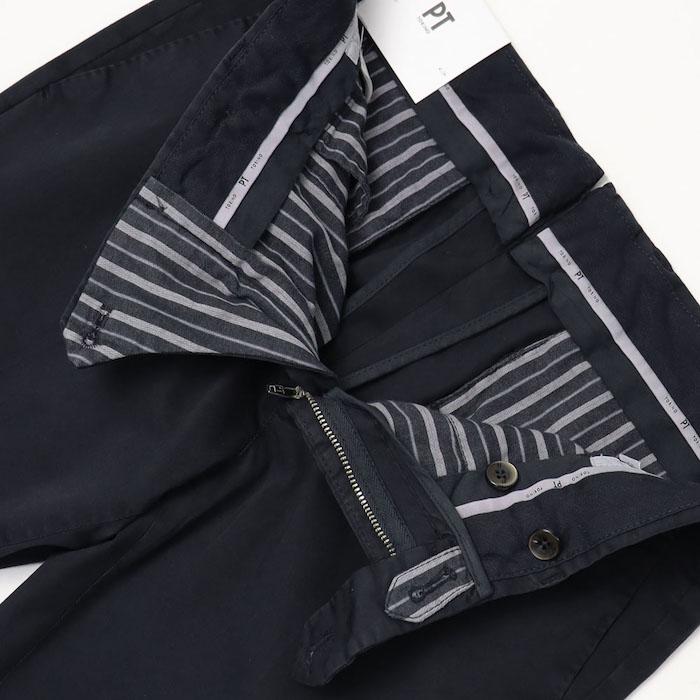 PT TORINO / ピーティー トリノ / SUPER SLIM FIT / ノープリーツ スラックス / ライトコットン ギャバ / ストレッチ / 返品・交換可能の画像