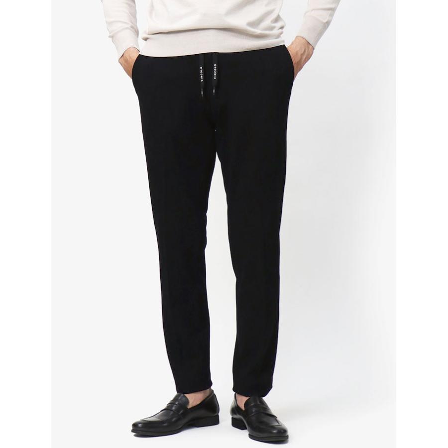 チルコロ 1901 / CIRCOLO 1901 / リラックスパンツ / セットアップ対応 / 軽量 コットン サマーピケ ジャージー / ウエストゴム ＆ ヒモ仕様 / 返品・交換可能の画像