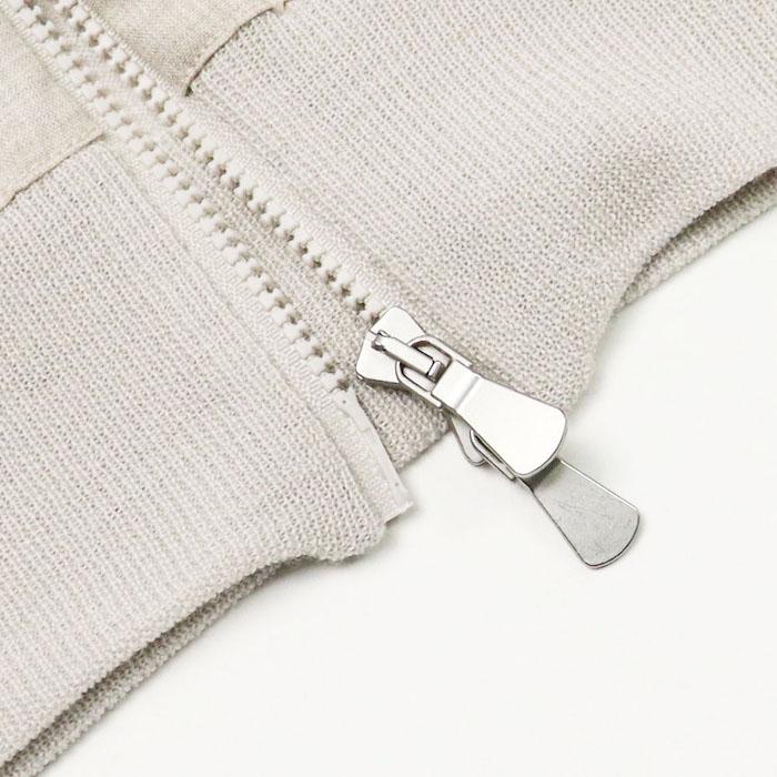グランサッソ / GRANSASSO / スタンド ZIP ブルゾン / ハイゲージウールニット × サマートロピカルウール切り替え / 返品・交換可能の画像