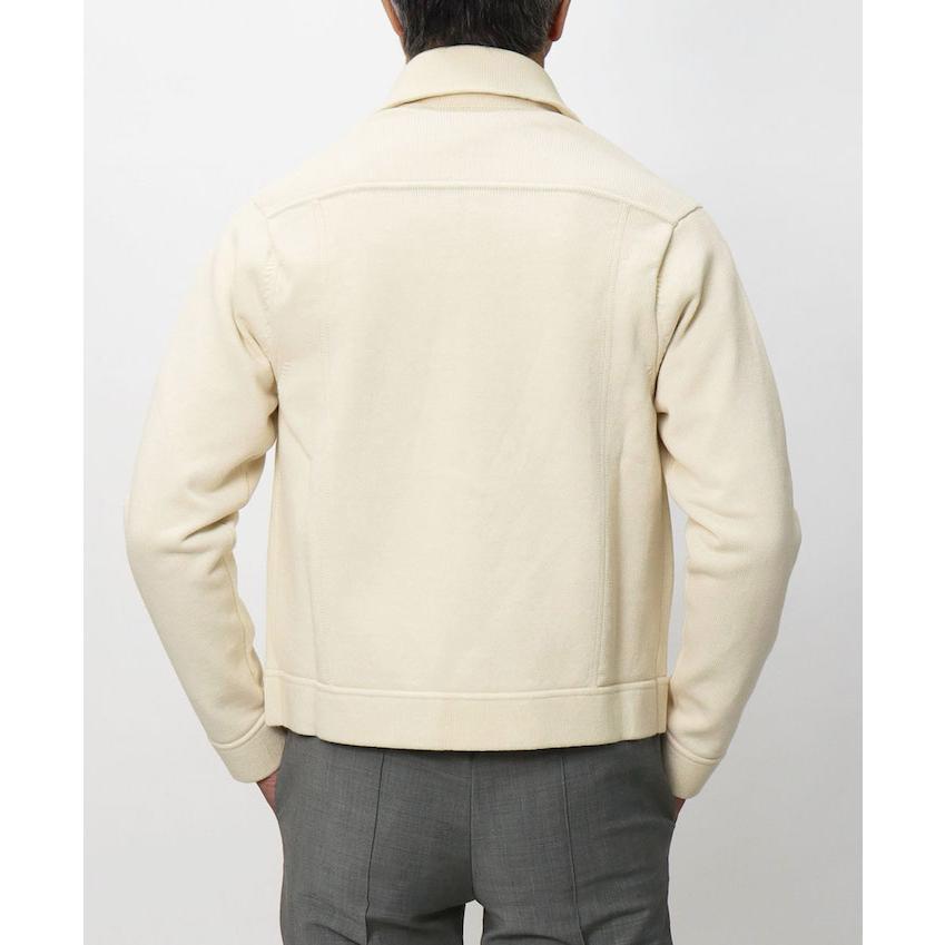 ラルディーニ / LARDINI / ニット Gジャン / 細身型 / コットン / 返品・交換可能の画像