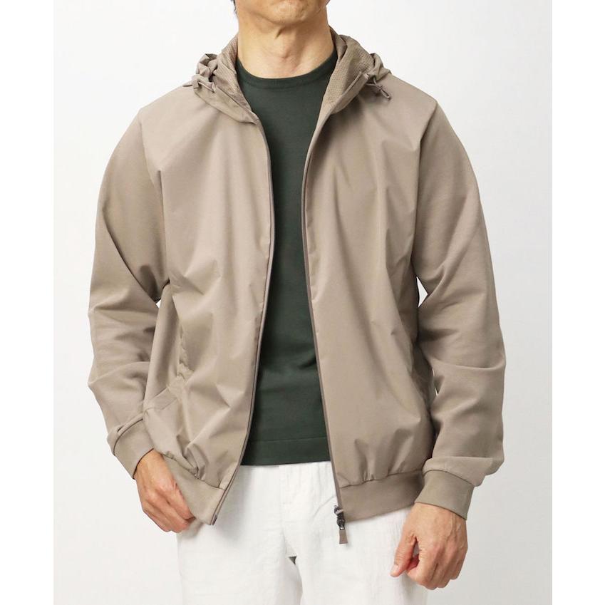 ヘルノ / HERNO / FUNCTIONAL WARDROBE / ジャージーパーカーブルゾン / 中綿入り / ハイブリッド / 異素材切り替え / 返品・交換可能の画像