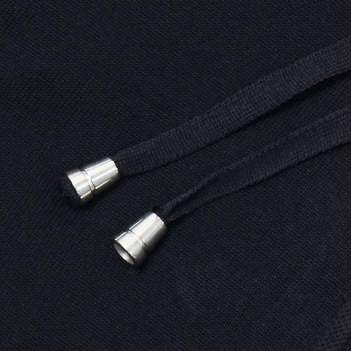 フィリッポ デ ローレンティス / FILIPPO DE LAURENTIIS / ニット パーカー / crepe cotton / コットンニット / ダブルジップ / 返品・交換可能の画像