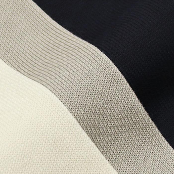 フィリッポ デ ローレンティス / FILIPPO DE LAURENTIIS / ニット パーカー / crepe cotton / コットンニット / ダブルジップ / 返品・交換可能の画像