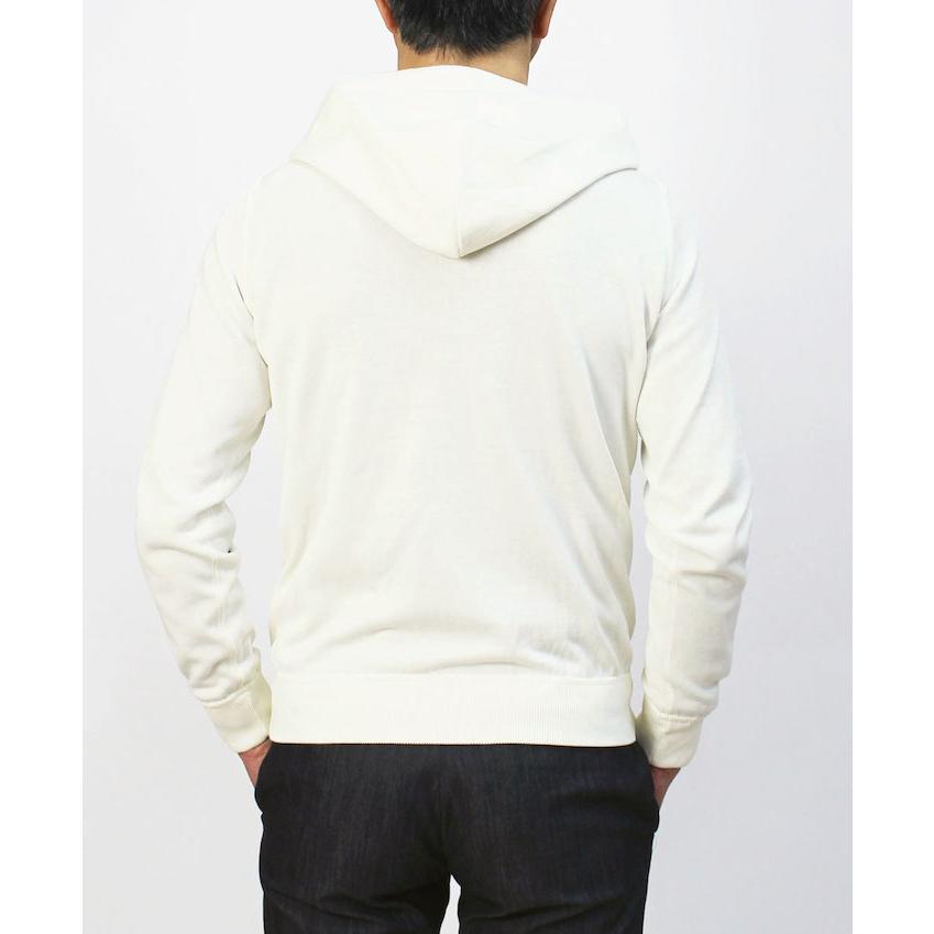 フィリッポ デ ローレンティス / FILIPPO DE LAURENTIIS / ニット パーカー / crepe cotton / コットンニット / ダブルジップ / 返品・交換可能の画像