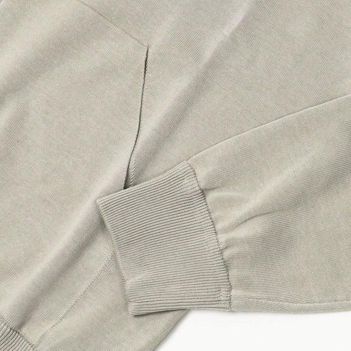 フィリッポ デ ローレンティス / FILIPPO DE LAURENTIIS / ニット パーカー / crepe cotton / コットンニット / ダブルジップ / 返品・交換可能の画像