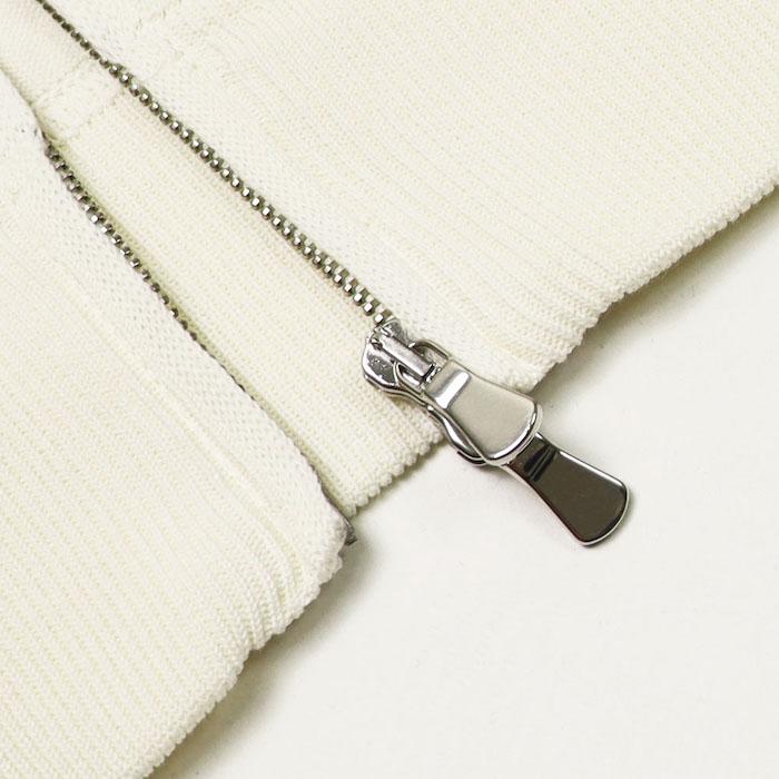 フィリッポ デ ローレンティス / FILIPPO DE LAURENTIIS / ニット パーカー / crepe cotton / コットンニット / ダブルジップ / 返品・交換可能の画像