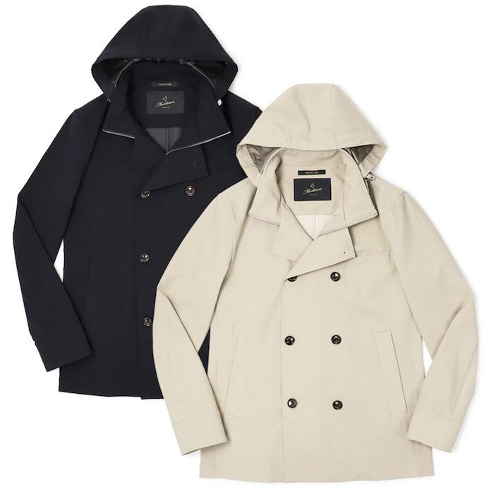 定価15万 Montecore モンテコーレ ダブルブレスト コートメンズ XS Montecore モンテコーレ / Montecore / スタンドカラーダブルブレスト