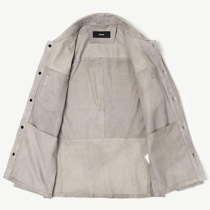 アルマ / ARMA DEX レザーシャツアウター ゴートスエード 返品・交換