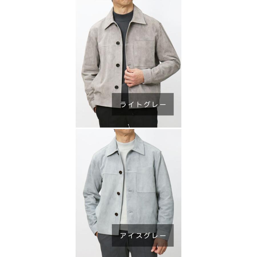 アルマ / ARMA PEAK レザーシャツアウター ゴートスエード 返品・交換